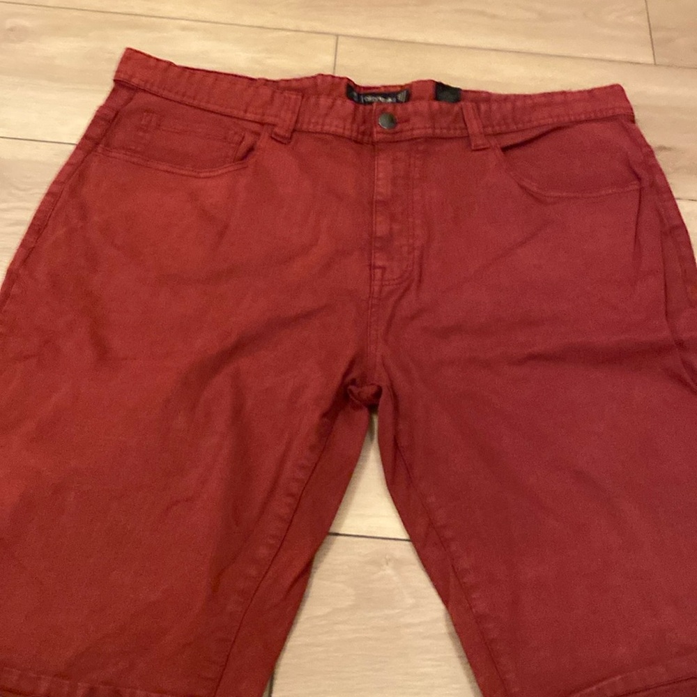 Mens red size 38 jean shorts
